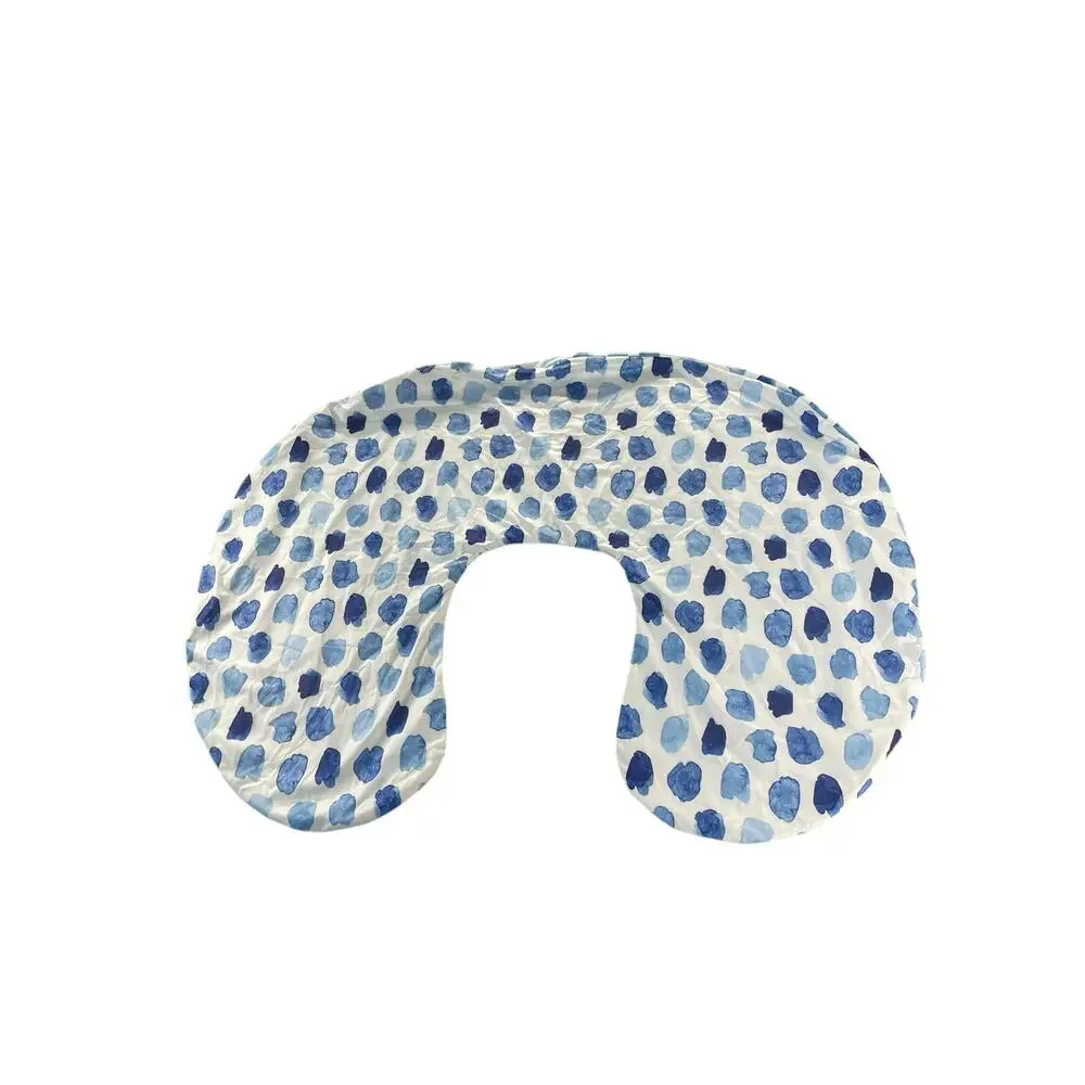 Unbranded White Multi-Tone Blue Dot Print Baby Pillow Case